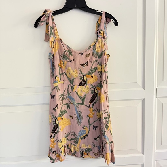 Reformation Conga Blush Toucan Christie Mini Dress Size 8 - 41293 - Picture 6 of 10